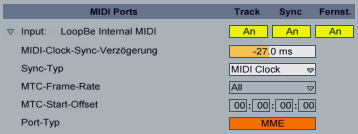 screen masterclock settings