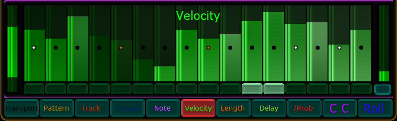 velocity values