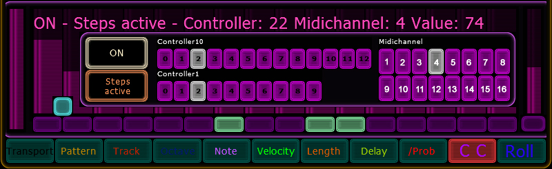Control Change setup